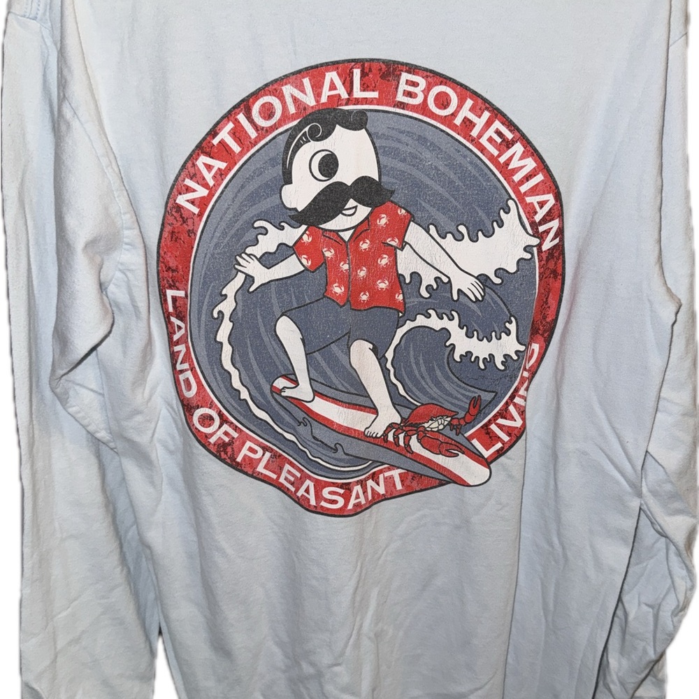 National Bohemian Graphic Long Sleeve Shirt